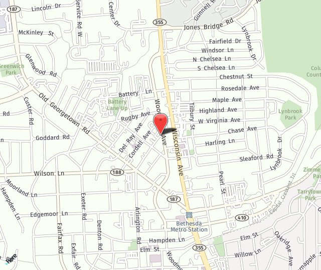Location Map: 4811 St. Elmo Ave, Bethesda, MD 20814